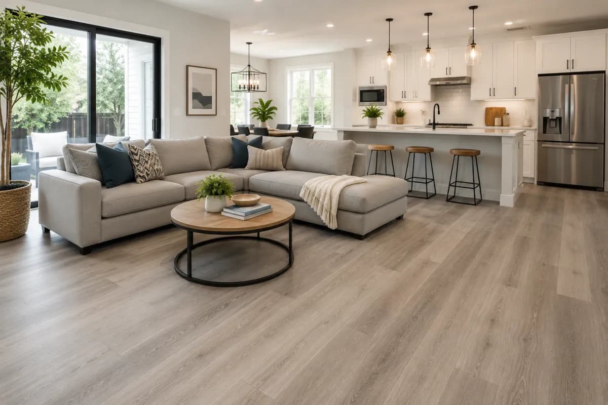 Luxury vinyl plank example